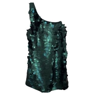 NWT - Maeve one-shoulder sequined mini dress